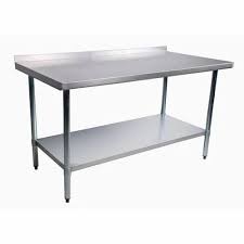 Service table with lower shelf
