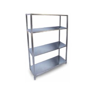 Solid Shelving unit 4 shelves corners 2 mm thickness