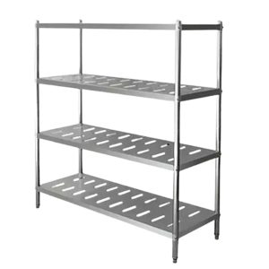 perforated Shelving unit 4 shelves corners 2 mm thickness